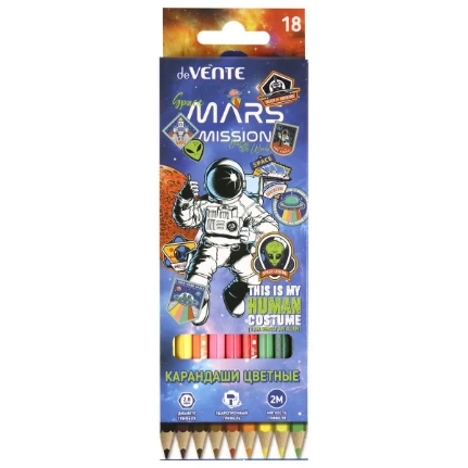 Фото для Карандаши цветные deVENTE Astronaut 18 цв.
