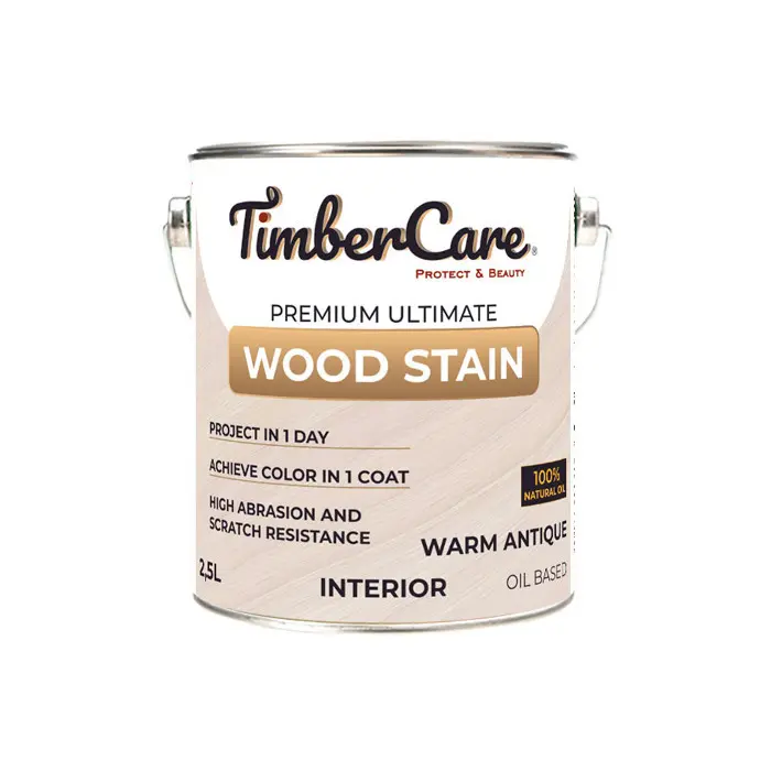 Масло тонирующее TIMBERCARE Wood Stain 2в1, античный белый 2,5л, 350082