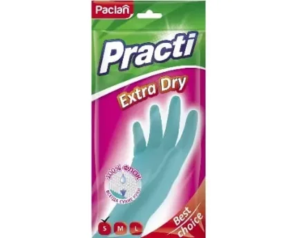 Перчатки резиновые Paclan Practi Extra Dry