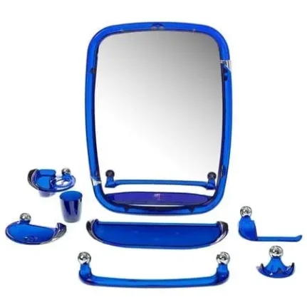 Фото для Набор для ванной комнаты "Вива классик" с зеркалом 430х580 мм, цвет в ассортименте