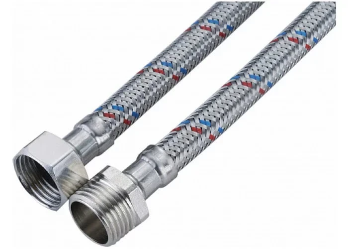 Фото для Гибкая подводка Гигант для воды в стальной оплётке, Г-Ш 1/2" 100 см