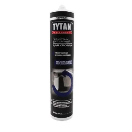 Фото для Герметик битумный для кровли Tytan Professional черный 310 мл