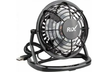 Фото для Настольный бытовой вентилятор RIX RDF-1500USB цвет черный