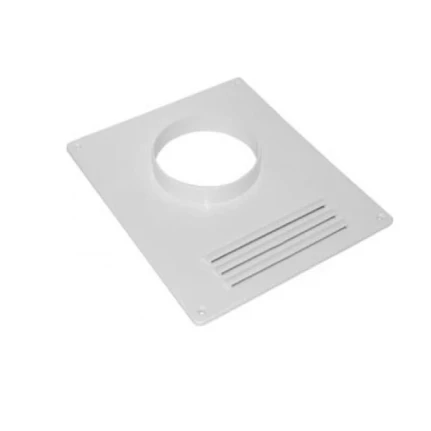 Фото для Площадка торцевая пластиковая с фланцем и решеткой 240х205мм, 100ПР