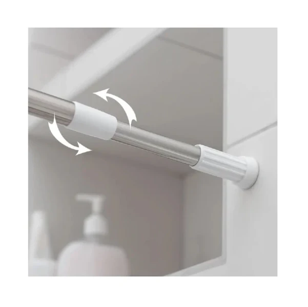 Фото для Карниз для ванной комнаты телескопический 140-260 см 1492510