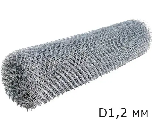 Сетка рабица ячейка 40х40мм, толщина 1,6; 1,8 мм, 1,5х10м