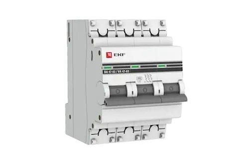 Автоматический выключатель EKF 3P 40А В 4,5kA ВА 47-63