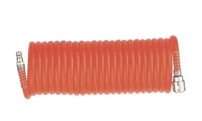 Шланг спиральный воздушный с быстросъемными соединениями 10 м; 6х8 мм; 18 бар MATRIX 57004