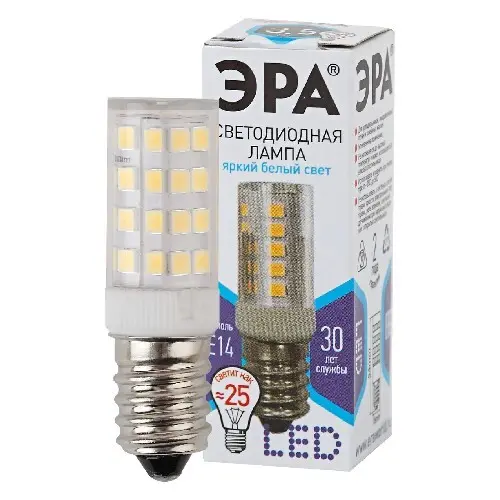 Лампочка светодиодная ЭРА STD LED T25-3,5W-CORN-840-E14 нейтральный белый свет