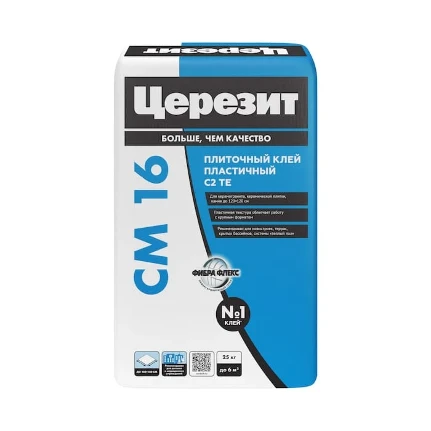 Фото для Клей плиточный CERESIT CM 16 25 кг эластичный