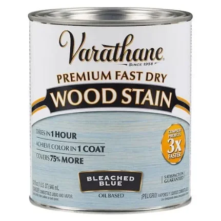Фото для Масло тонирующее прозрачное VARATHANE FAST DRY WOOD STAIN 0,946 мл пепельный голубой