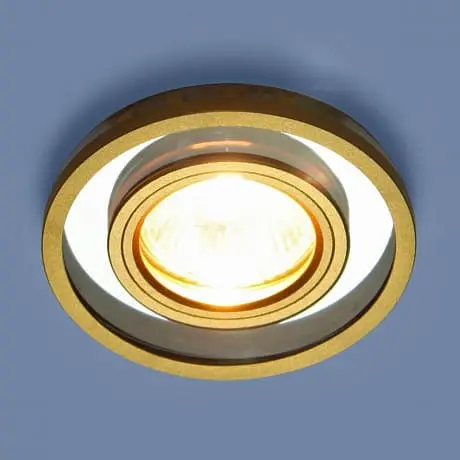 Светильник точечный 7021 MR16 SL/GD зеркальный/золото