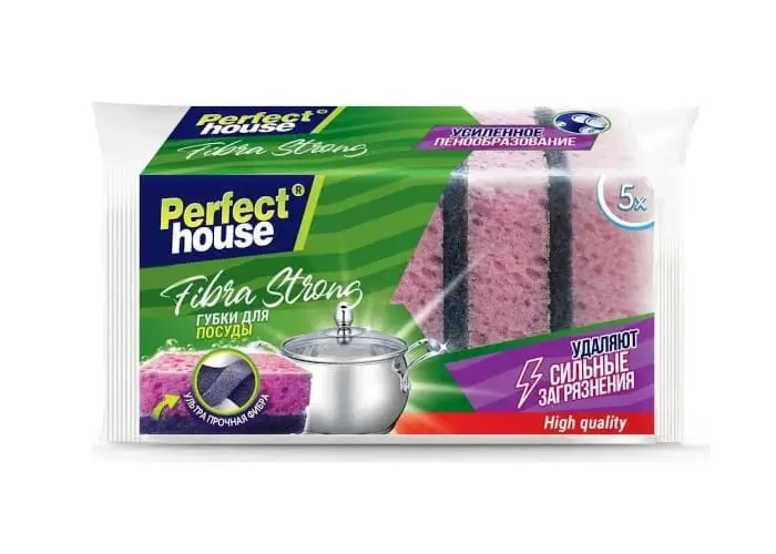 Губки для посуды Perfect House Fibra strong 5 шт