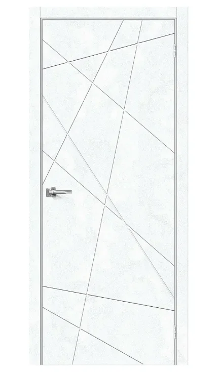 Межкомнатная дверь Граффити-5 Snow Art 800х2000, экошпон