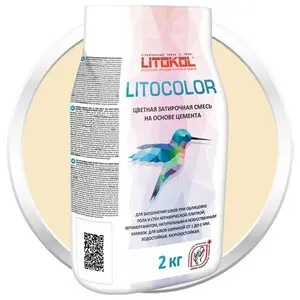 Смесь затирочная цементная Litokol Litocolor L.21 светло-бежевая 2 кг цементная