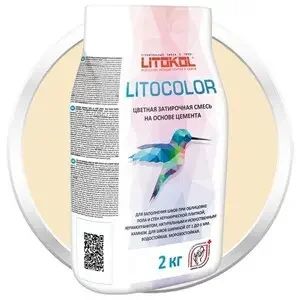 Фото для Смесь затирочная цементная Litokol Litocolor L.21 светло-бежевая 2 кг цементная