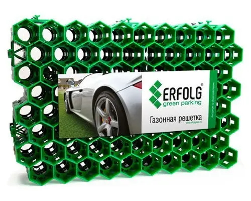 Решётка газонная ERFOLG GP, 40х60х4 см, цвет зелёный
