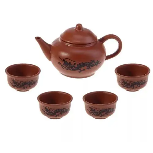 Набор для чайной церемонии «Дракон», 5 предметов: чайник 200 мл, 4 пиалы, 25 мл, 283952