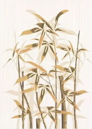 Вставка Ретро Бамбук 1 25х35 коричневый