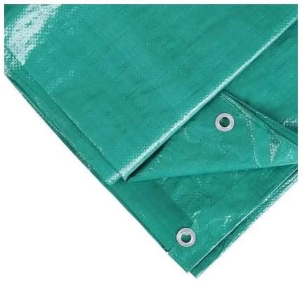 Фото для Тент защитный, 6?3 м, плотность 90 г/м?, люверсы шаг 1 м, тарпаулин, УФ, зеленый, 3405670