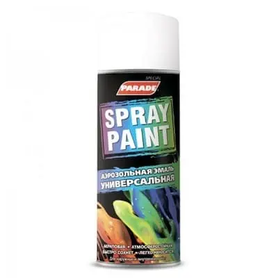 Эмаль PARADE Spray Paint белая глянцевая, 520 мл