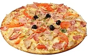 Пицца с ветчиной и грибами (1700 гр)