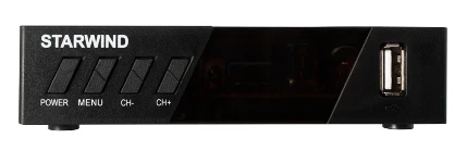 Фото для Цифровой ресивер DVB-T2 Starwind CT-140 DVB-C/ DVB-T/ DVB-T2/ 2xUSB/ HDMI/ TimeShift/ Wi-Fi (требуется адаптер)/ черный