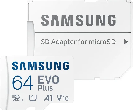 Фото для Карта памяти Micro-SD 64Gb Class 10, Samsung MB-MC64KA EVO PLUS + adapter