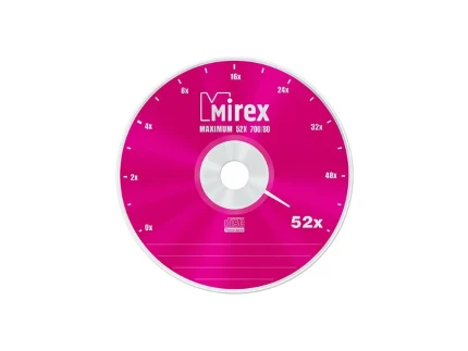 Фото для Диск CD-R 700Mb 52x Mirex Maximum б/упак. (10шт.) UL120052A8L