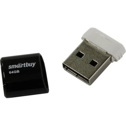 Фото для Флеш диск 64GB USB 2.0 Smart Buy LARA Black (SB64GBLARA-K)