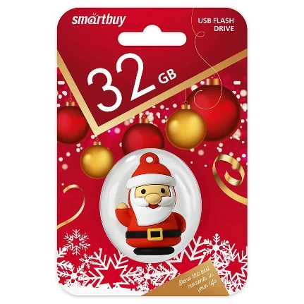 Фото для Флеш диск 32GB USB 2.0 Smart Buy Wild NY series Санта (SB32GBSantaS)