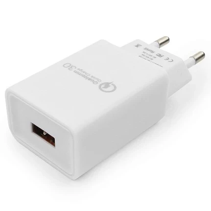 Фото для Зарядное устройство сетевое 1хUSB 3A Cablexpert MP3A-PC-16, QC 3.0, 100/220V - 1 USB порт 5/9/12V, белый