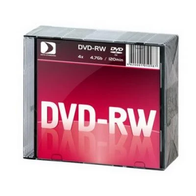 Фото для Диск DVD-RW 4.7GB 4x Data Standard Slim (13430-DSDWM05S)