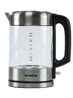 Фото для Чайник Hyundai G4508 1.5л. 1700Вт серый/прозрачный (стекло)