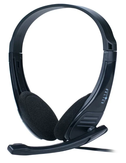 Фото для Наушники+микрофон Oklick HS-M150 черный 2.2м накладные