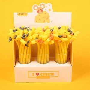 Фото для РУЧКА ШАРИКОВАЯ С ДЕКОРАТИВНЫМ ЭЛЕМЕНТОМ "I LOVE CHEESE"