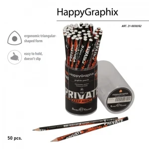 Фото для КАРАНДАШ НВ "HAPPYGRAPHIX. KEEP AWAY.PRIVATE "