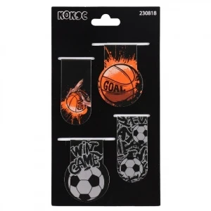 Фото для ЗАКЛАДКА МАГНИТНАЯ КОКОС 4ШТ 25*55 ММ (230818, Sport)