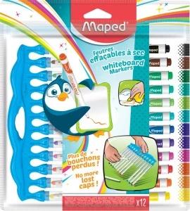 Фото для НАБОР МАРКЕРОВ ДЛЯ ДОСКИ MAPED MARKER PEP'S INNOVATION 12 ЦВЕТОВ