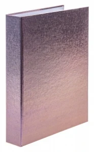 Фото для ТЕТРАДЬ НА КОЛЬЦАХ 120Л КЛЕТКА А5 "METALLIC КОРИЧНЕВАЯ" 