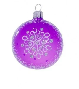 Фото для ИГРУШКА СТЕКЛЯННАЯ ШАР 60ММ ЕЛОЧКА №3 ПОРОША БЕЗ УПАКОВКИ 