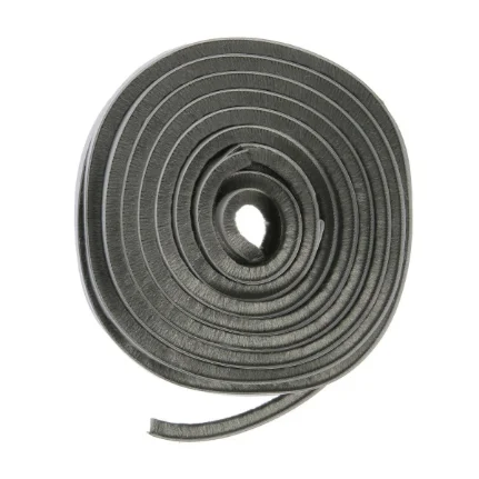 Фото для Уплотнитель щеточный самоклеящийся, 7х8 мм, серый, 10 м//ТУНДРА
