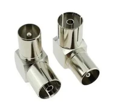 Фото для Переходник TV-штекер - TV-гнездо угловой