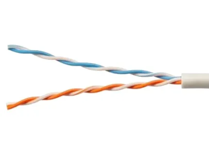 Фото для Кабель сетевой UTP 2x2 Cat.5E для помещений (0.51mm) Solid CCA PVC (омеднённый)