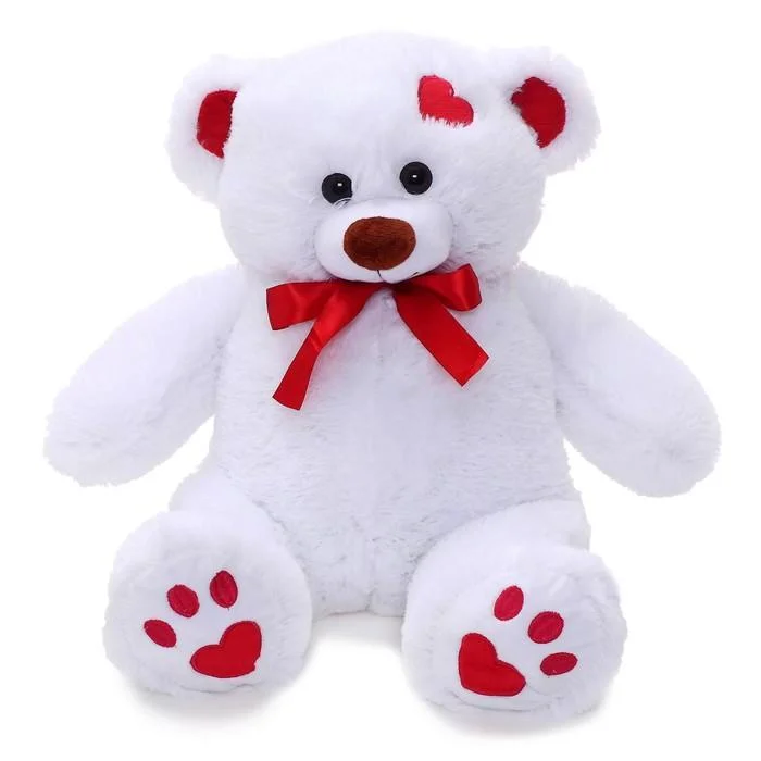 Мягкая игрушка "Медведь Кельвин", белый, 50см