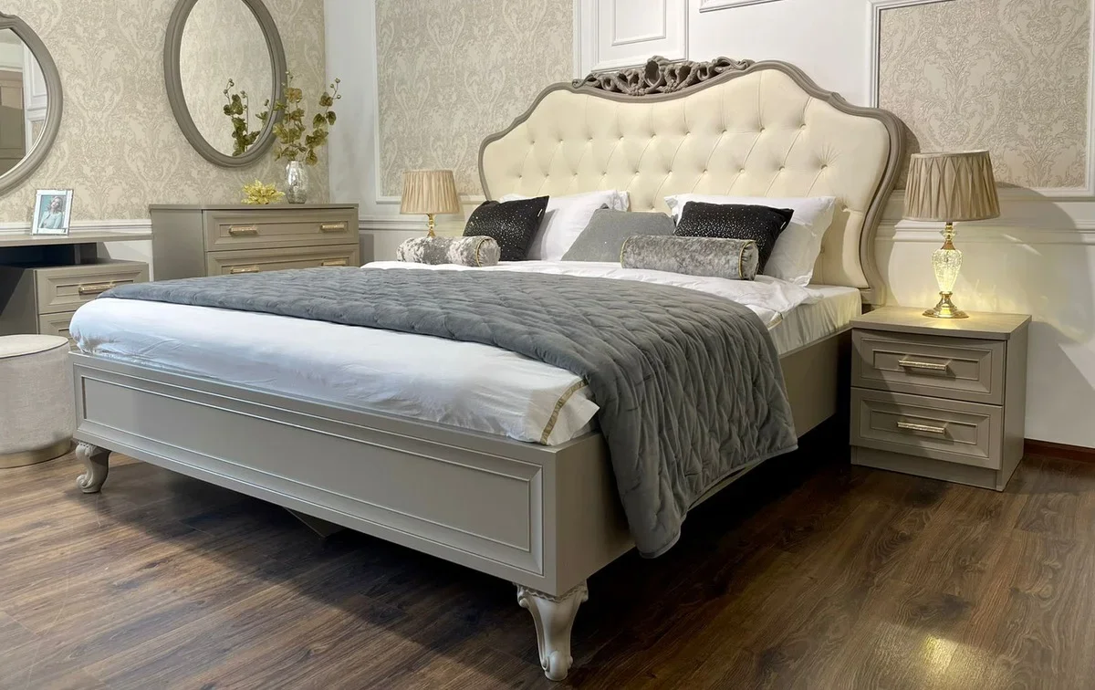 Кровать "МОККО" 160*200 см серый камень