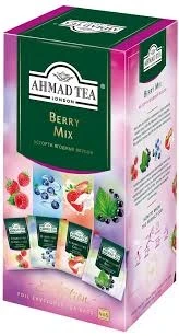 Фото для Чайный набор Ахмад 24пак Ягодный Микс в конвертах 4 вкуса*12