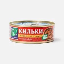 Фото для Килька по-гавайски Тейсти тинс 240гр обжаренная в т/с с овощами Ключ*24