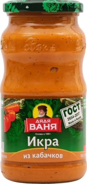 Фото для Икра Дядя Ваня 460г кабачковая ст/б *8