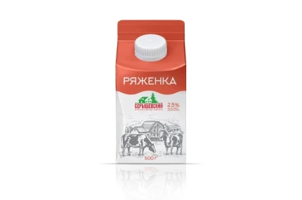 Фото для Ряженка 0.5л 2.5% т/п Серышево БЗМЖ